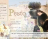 Pesto watercolour, pesto recipe, painting holiday recipe, gorgiano recipe