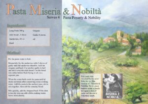 Recipe card for Pasta miseria and Nobilita