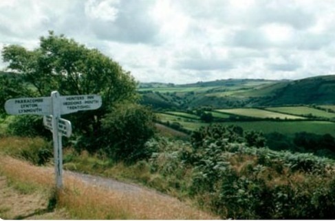 Signpost Near Cove Houe Some of the scenery around Cove House