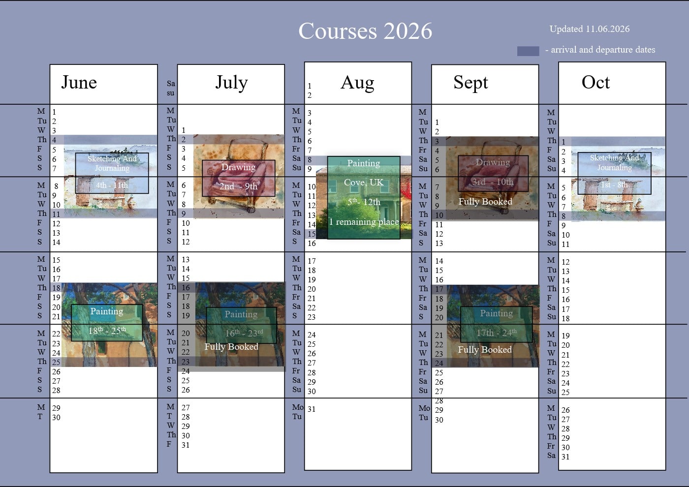 Dates for painting holiday